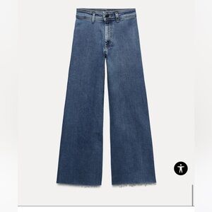 ZARA High Waist Marine Straight Jeans